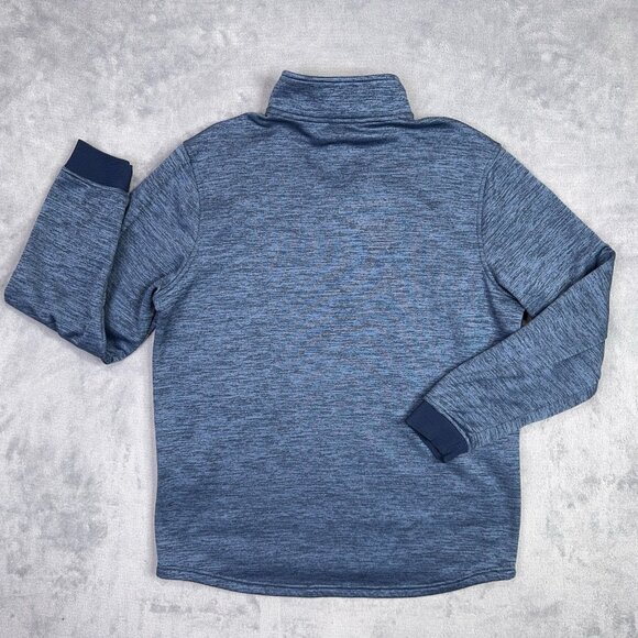 Under Armour 1/4 Quarter Zip Fleece Pullover Mens Medium M Blue Coldgear 1320745 - Picture 5 of 10